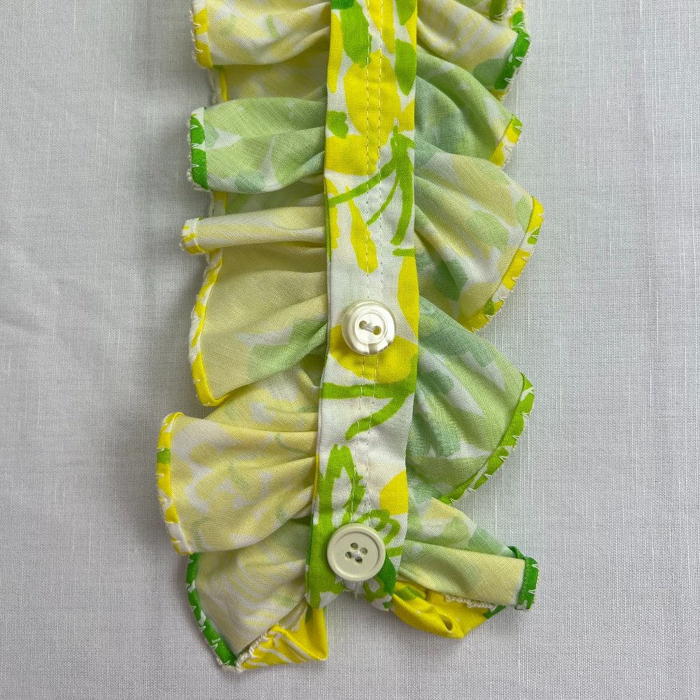 Adorable 1960s Lilly Pulitzer " The Lilly " Ruffled Maxi Dress Vintage Size 12 - Picture 10 of 13